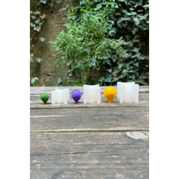 Balon Elips Set Silikon Mum Kalıpları