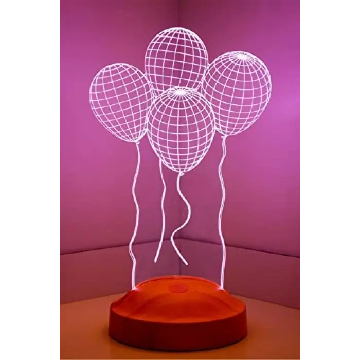 Balon Tasarımlı 3D Görünümlü LED Lamba