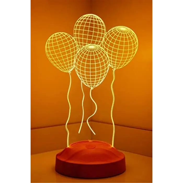 Balon Tasarımlı 3D Görünümlü LED Lamba