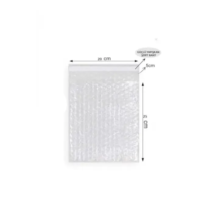 Balonlu Patpat Bantlı Torba 20 x 25 +5 (10 Adet)