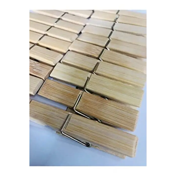 Bambu Ahşap Çamaşır Mandalı
