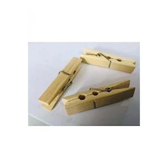 Bambu Ahşap Çamaşır Mandalı