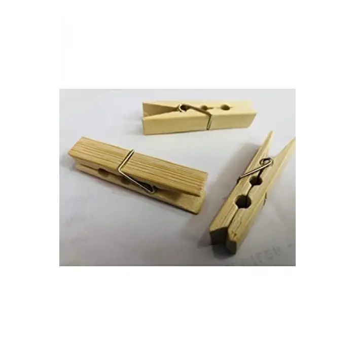 Bambu Ahşap Çamaşır Mandalı