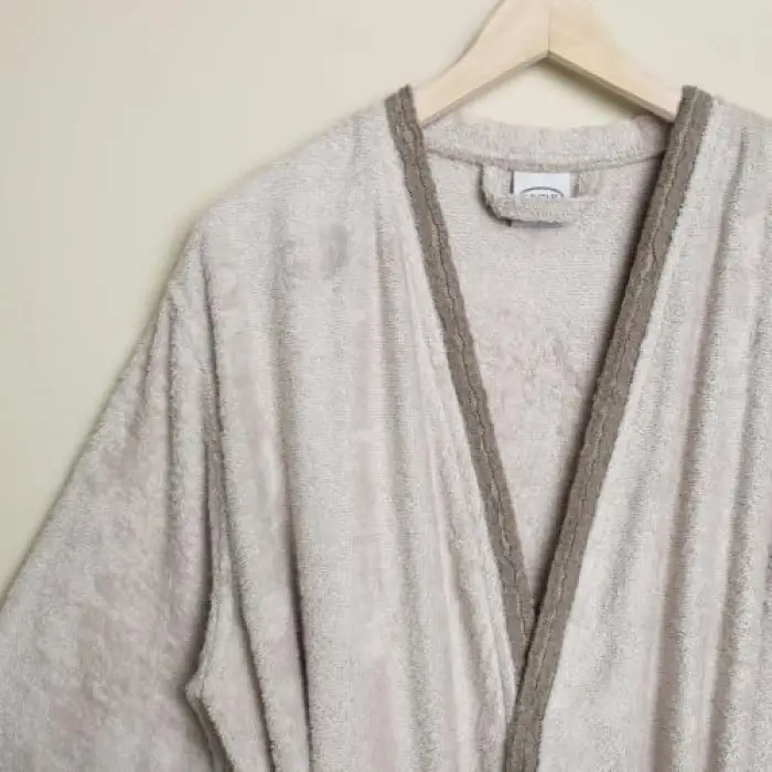 Bambu Bornoz Takımı, S/M, Stone, Tesso