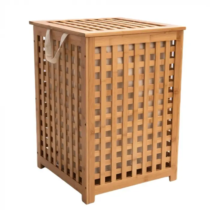 Bambu Çamaşır Sepeti 62x45 cm Natural