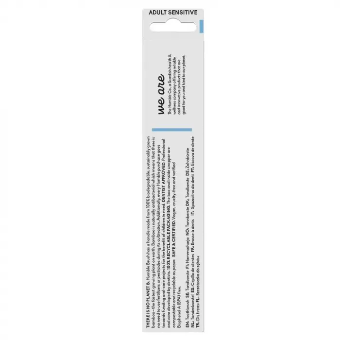 Bambu Diş Fırçası, Yetişkin, Sensitive Ultra Yumuşak, Mavi