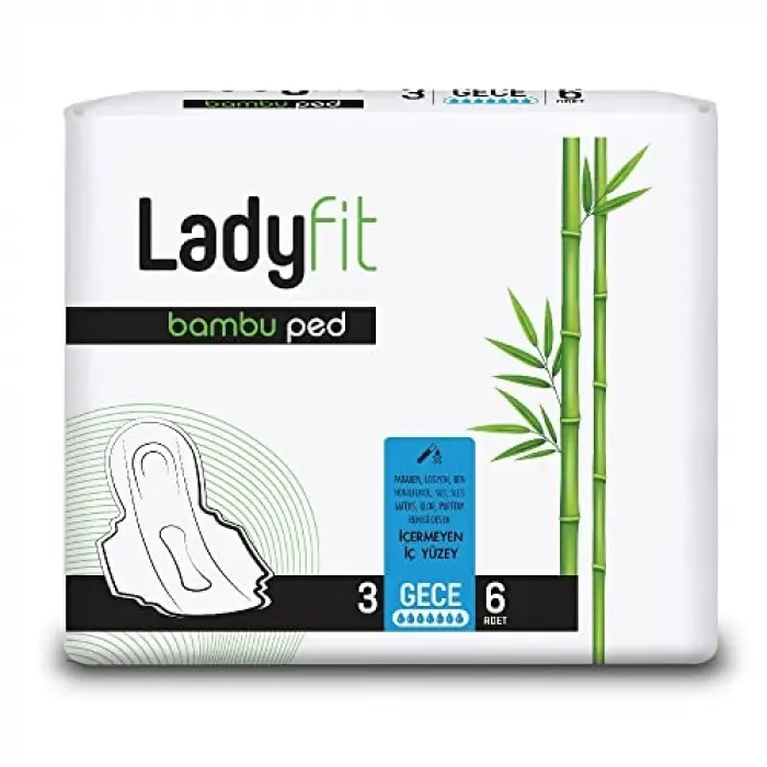 Bambu Gece 216lı Vegan Ped (12 x 18 Adet)