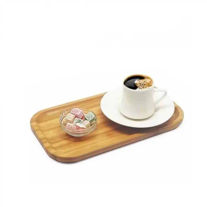 Bambu Lüks Dikdörtgen Servis 25 * 14 cm Sunum Tabağı