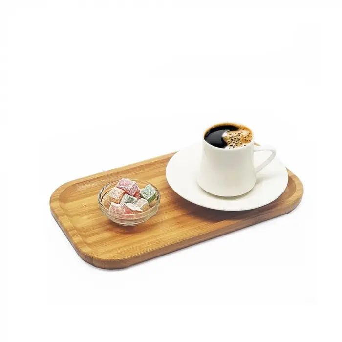 Bambu Lüks Dikdörtgen Servis 25 * 14 cm Sunum Tabağı
