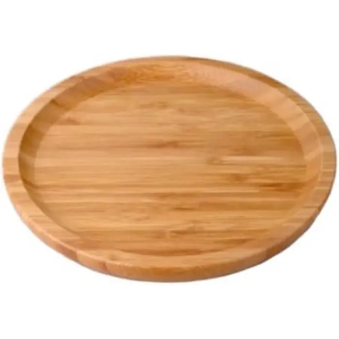 Bambu Lüx Yuvarlak Servis ve Sunum Tabağı 20 * 20 cm