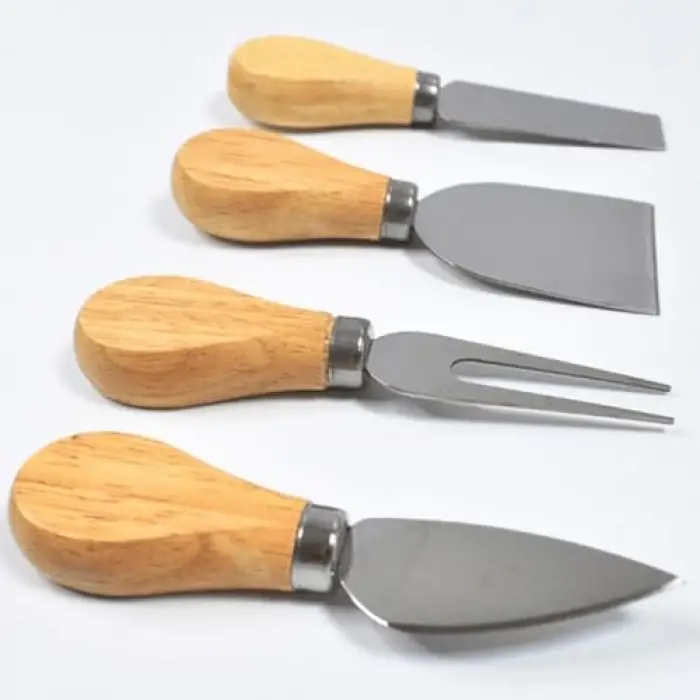 Bambu Saplı Peynir Bıçağı Seti, 4 Parça