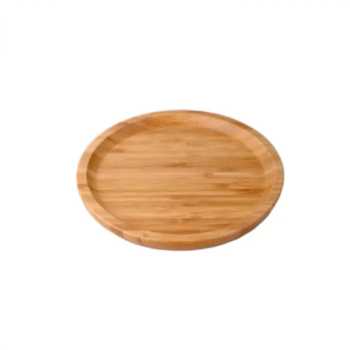 Bambu Sunum ve Çerez Tabağı, Yuvarlak 20 * 20 cm