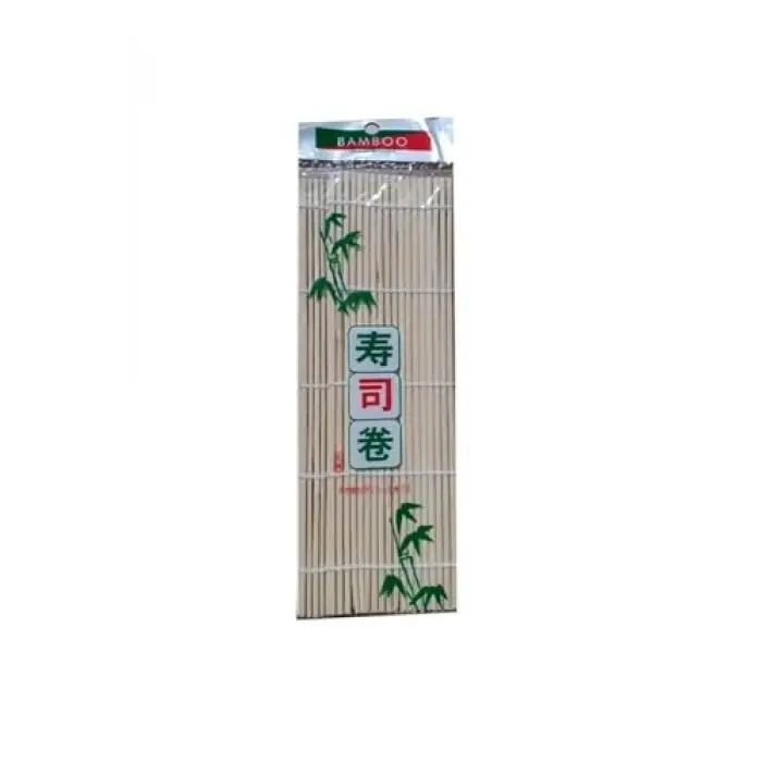Bambu Sushi Sarma Hasırı, 24x24 cm, Doğal Bambu Sushi Matı
