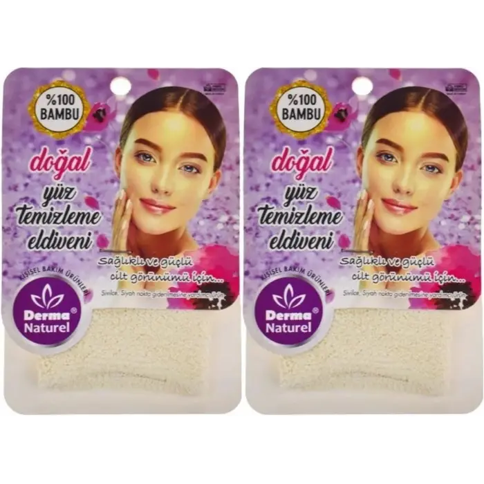 Bambu Yüz Temizleme Eldiveni MS-32,2li Set