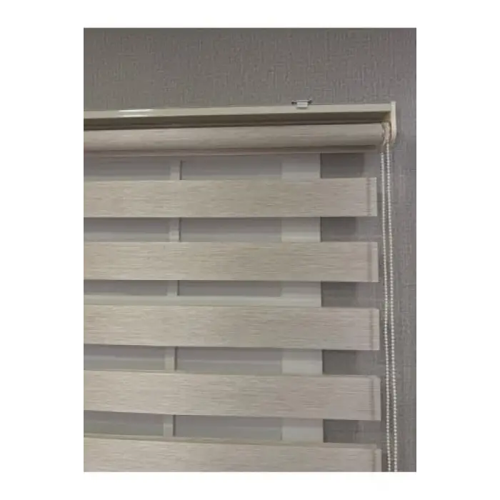 Bambu Zebra Stor Güneşlik Perde, Bej, 130 x 260
