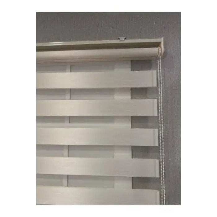 Bambu Zebra Stor Güneşlik Perde, Krem, 100 x 200