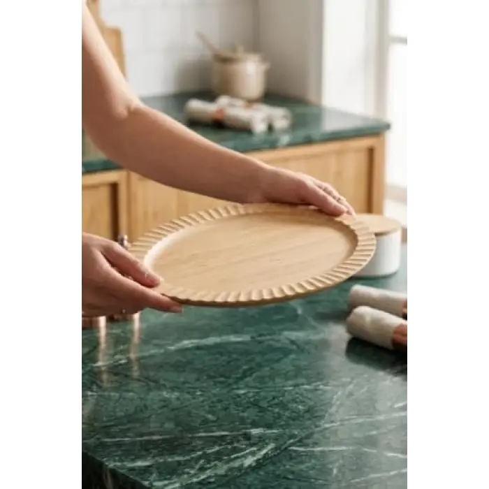 Bambum Crumble - Oval Tabak Büyük