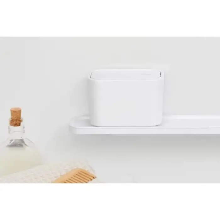 Banyo Çöp Kutusu, Beyaz, Tek Boyut