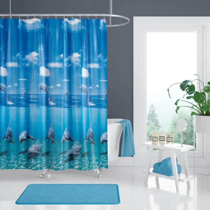 Banyo Duş Perdesi 8852, Tek Kanat, 1x120x200