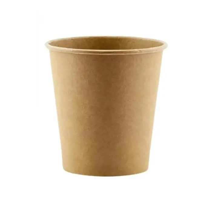 Bardak, Gizpak Karton Kraft 8 Oz 100 Adet