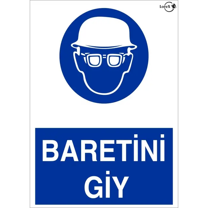 Baretini Giy Uyarı LR-IS230 İkaz Levhası
