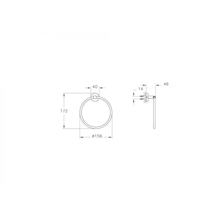 Base 200 A44101 Halka Havluluk, Krom