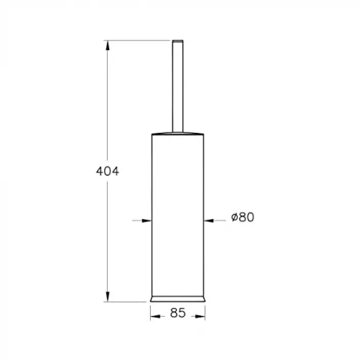 Base 300 A44155 Tuvalet Fırçalığı, Krom