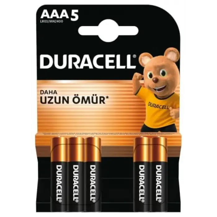 Basic Aaa Alkalin İnce Kalem Pil (5li Paket) – 1,5V – LR03 MN2400