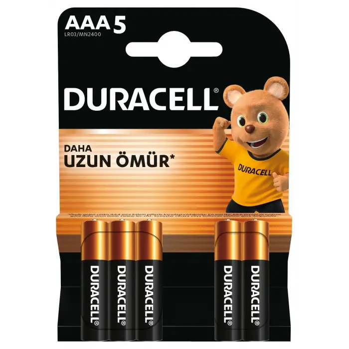 Basic Aaa Alkalin İnce Kalem Pil (5li Paket) – 1,5V – LR03 MN2400