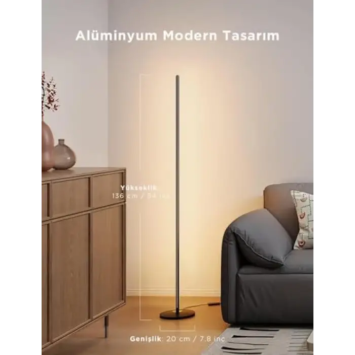 Basic Akıllı Köşe Lambası Lite - Siyah