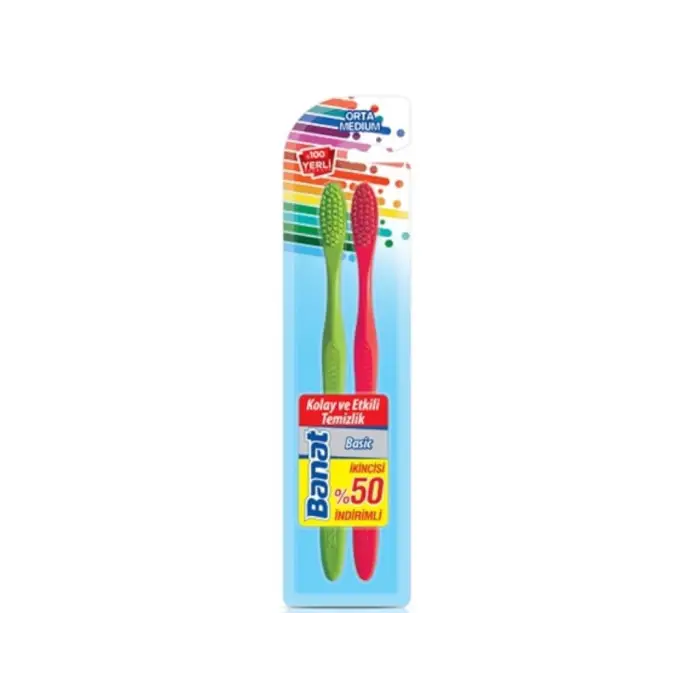 Basic Diş Fırçası 2Li Set Orta Sertlik