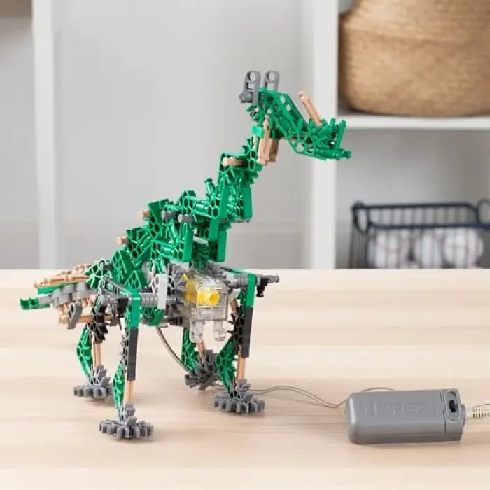 Basic Fun 12468 Osaurus Classics 255 Pc/ 2 Model-KNexosaurus Rex Yapı Seti (Motorlu), Çok Renkli