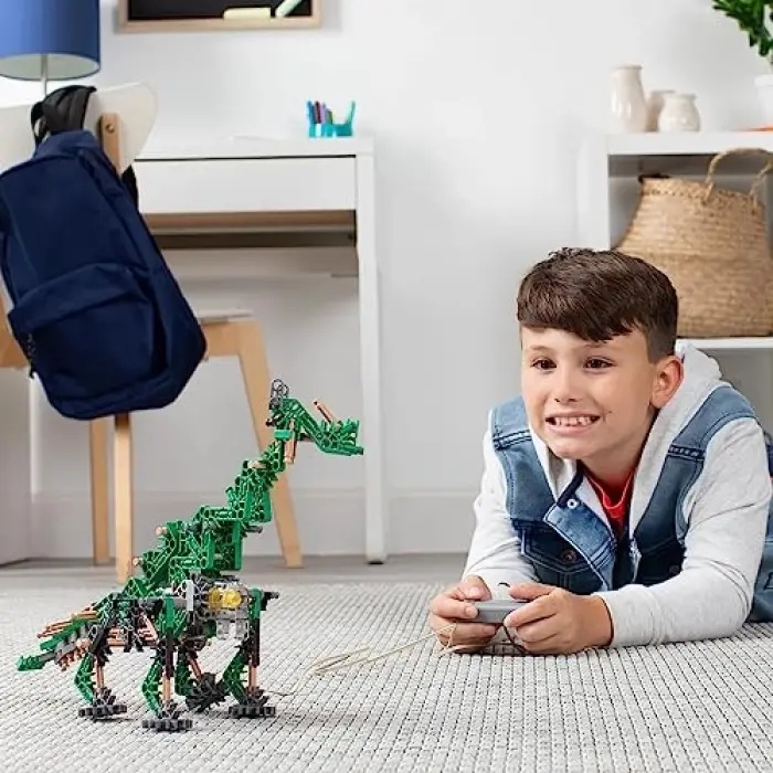 Basic Fun 12468 Osaurus Classics 255 Pc/ 2 Model-KNexosaurus Rex Yapı Seti (Motorlu), Çok Renkli