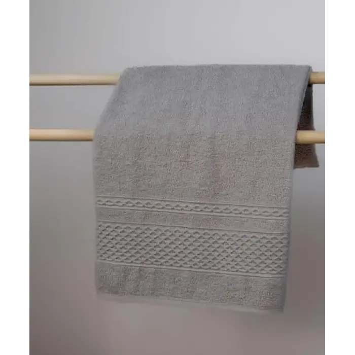 Basic Pamuklu Havlu 50x85 Tek Parça El Havlusu Gri
