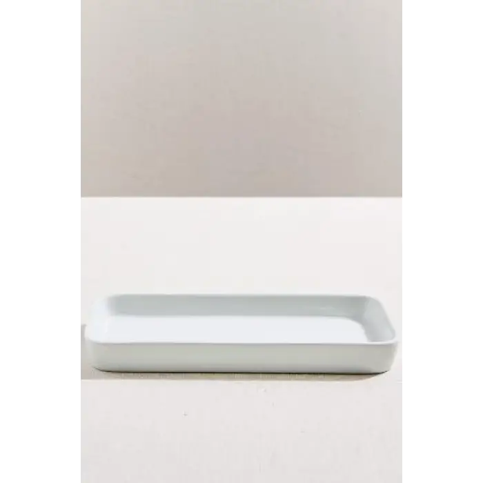 Basic Porselen Dikdörtgen Servis Tabağı Beyaz