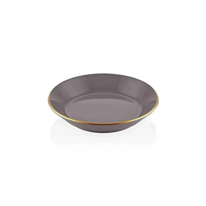 Basic Yemek Tabağı 6 Lı Set Gri - 20cm