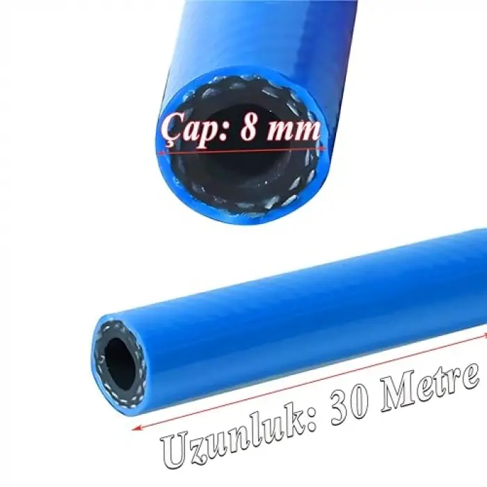 Basınçlı İlaçlama Hortumu 240 Bar 8 mm 30 Metre