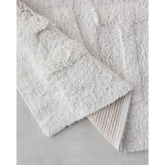 Bath Bliss Pamuklu Banyo Paspası Beyaz