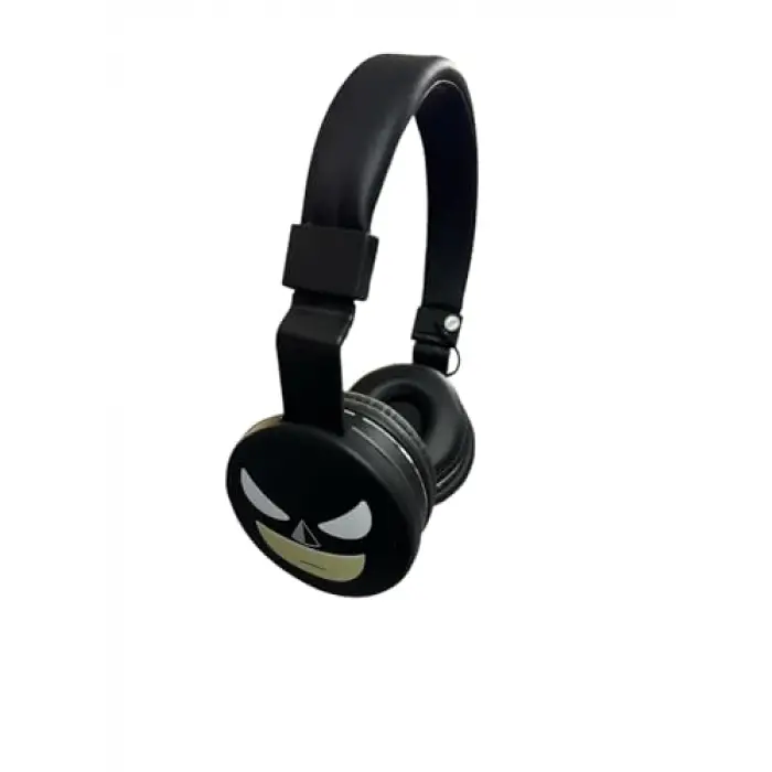 Batman Kablosuz Bluetooth Katlanabilir Kulaküstü Kulaklık Siyah