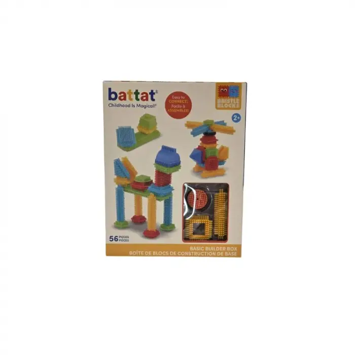 Battat Yapı Oyuncakları Basic Set, 56 Parça, Çok Renkli, 2 Yaş ve Üzeri