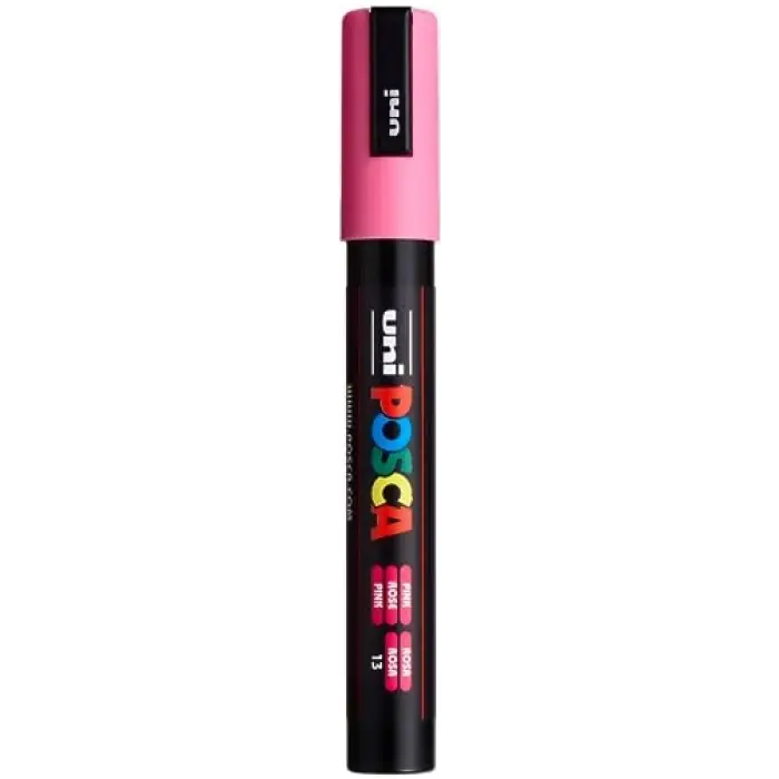 Bazlı Poster Markörü, -Ball PC-5M Su Pembe