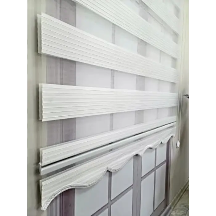 Bbb Pliseli Stor Zebra Perde 3 Renk Seçeneği 150x200 Beyaz