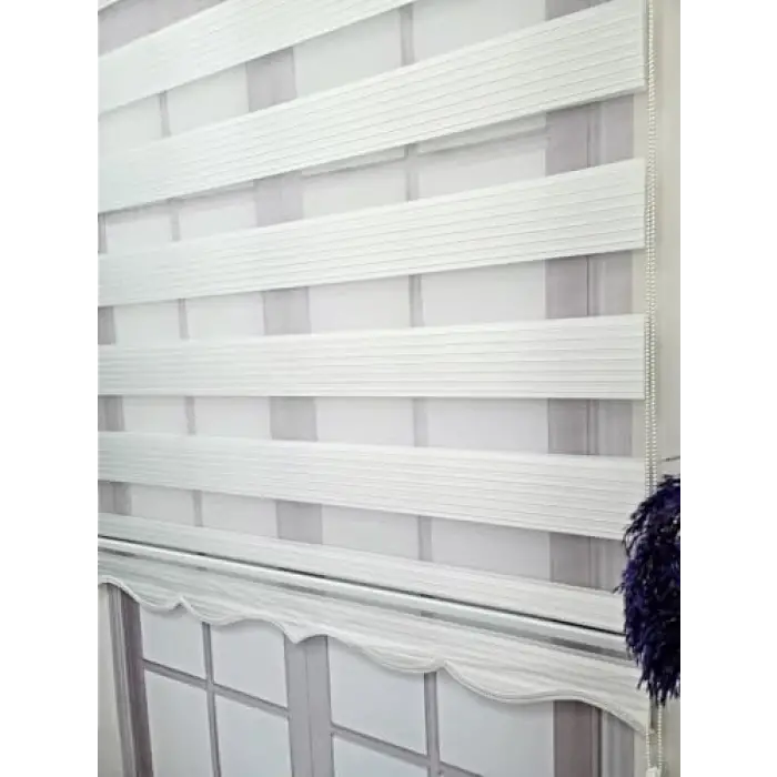 Bbb Pliseli Stor Zebra Perde 3 Renk Seçeneği 150x200 Beyaz