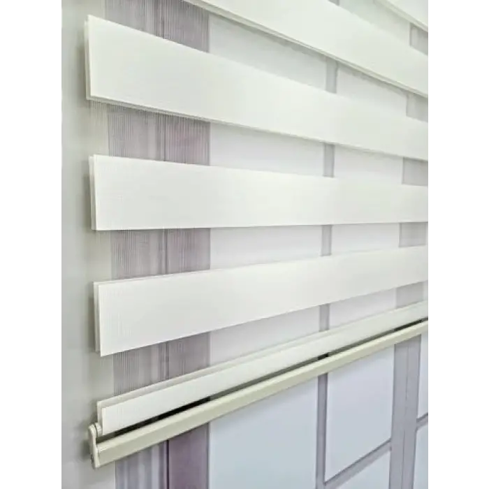 BBB Stor Zebra Perde 3 Renk Seçeneği 240x200 Ekru