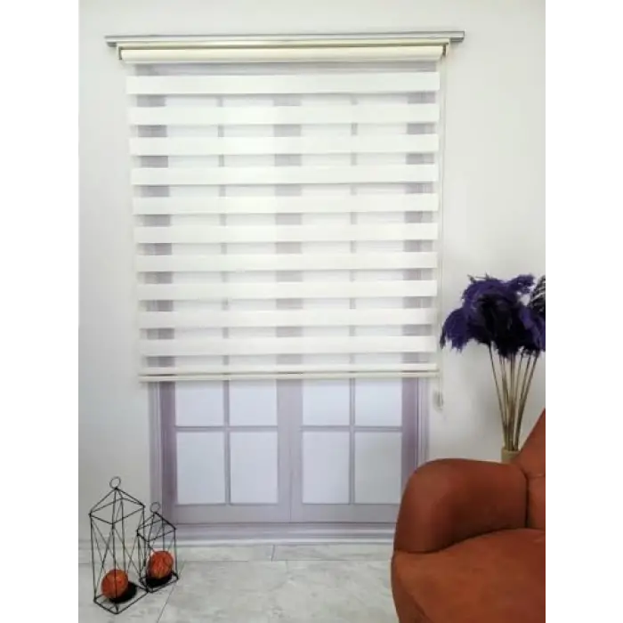 BBB Stor Zebra Perde 3 Renk Seçeneği 240x200 Ekru
