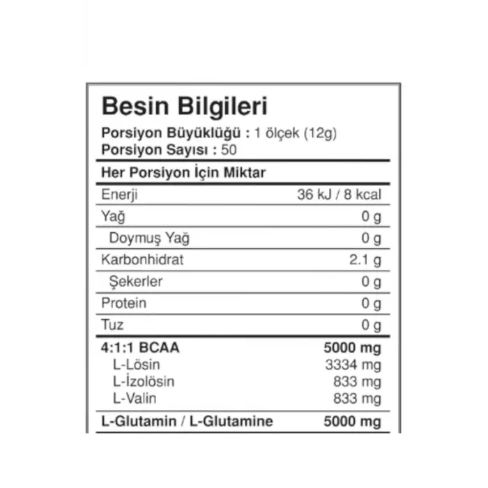 Bcaa+Glutamine Vişne, 600gr