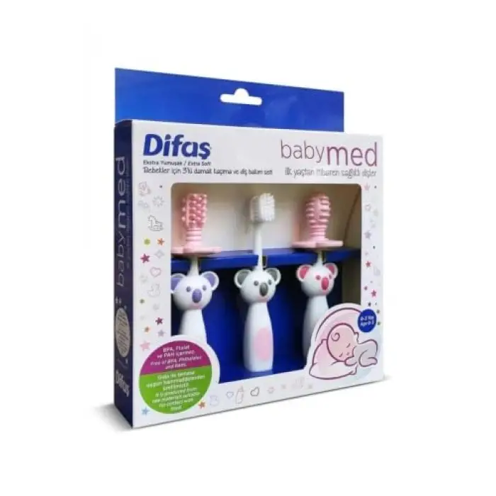 Bebek Ağız Bakım Seti Pembe