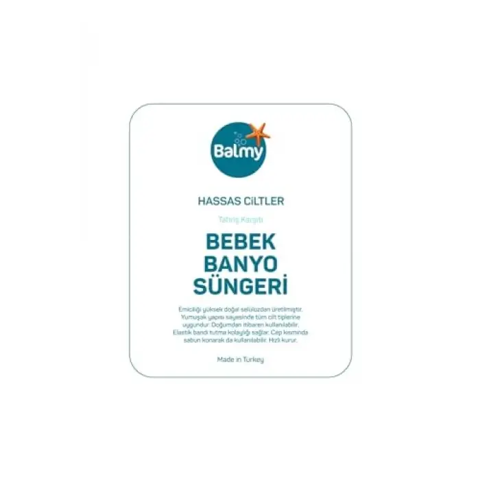 Bebek Banyo Süngeri