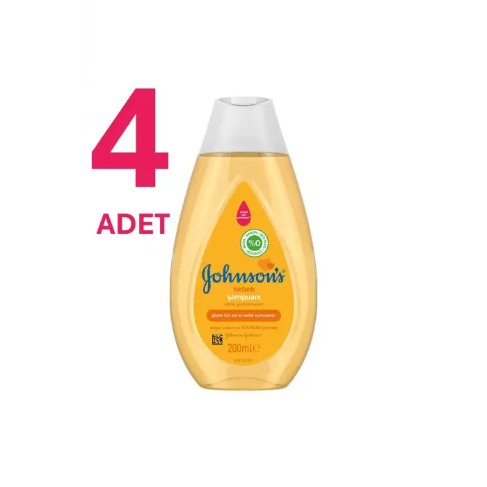 Bebek şampuanı, 200 ml, 4lü paket