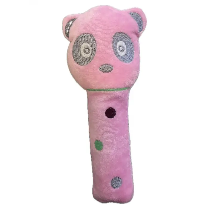 Bebekler İçin Pembe Peluş Panda Vikvik Oyuncak